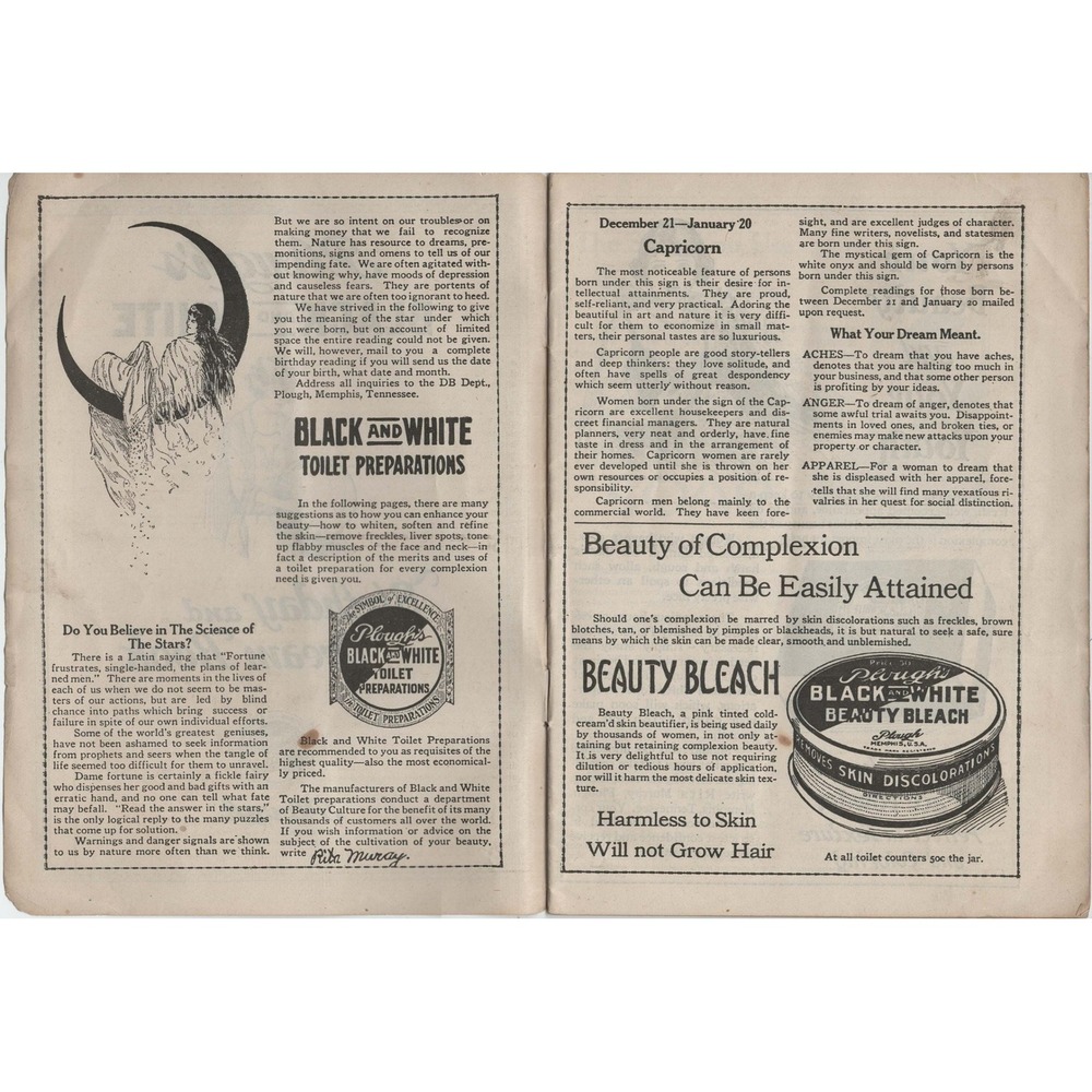 Vintage 1920s Plough's Black and White Dream Book Memphis TN Advertising Booklet - Picture 3 of 4